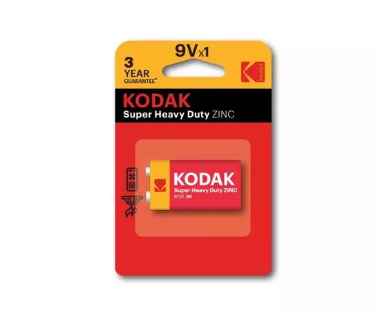 Батарейка Krona Kodak (9V) (KD 6F22/1BL)