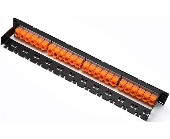 Патч-панель ATCOM 19"  24хRJ45 UTP 1U cat.6 (AT2463), фото 2