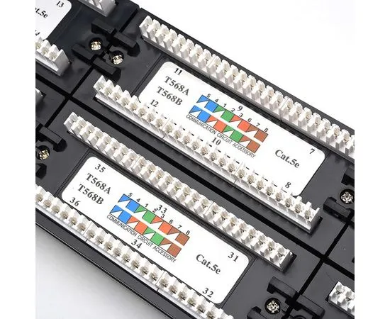 Патч-панель ATCOM 19" 48XRJ45 UTP 2U cat.5е (AT4852), фото 2