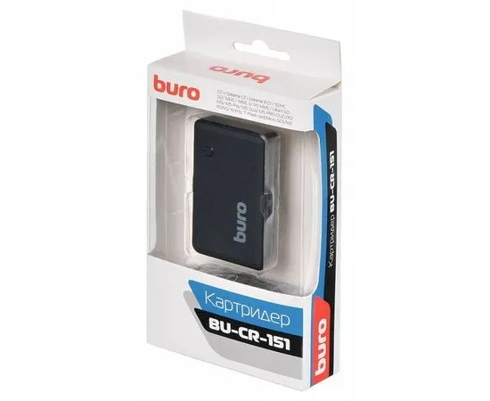 Картридер внешний USB2.0 Buro BU-CR-151, фото 6