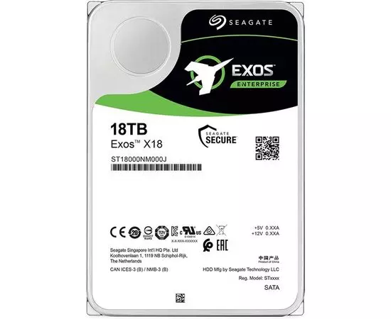 Жесткий диск Seagate 18Tb Exos X18 (ST18000NM000J)