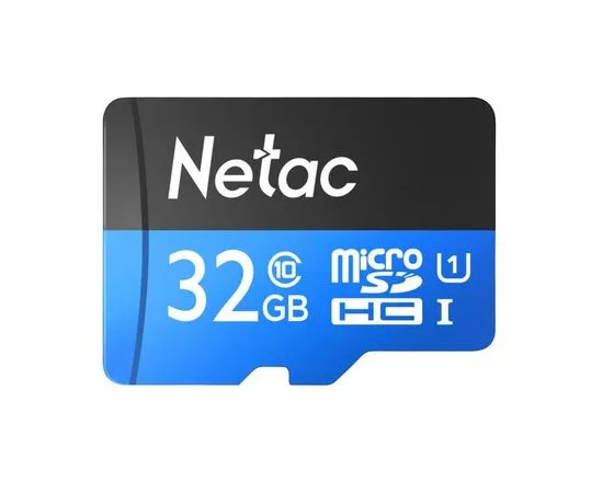 Карта памяти MicroSDHC 32Gb Class 10 UHS-I U1 без адаптера (Netac P500 Standart) (NT02P500STN-032G-S)
