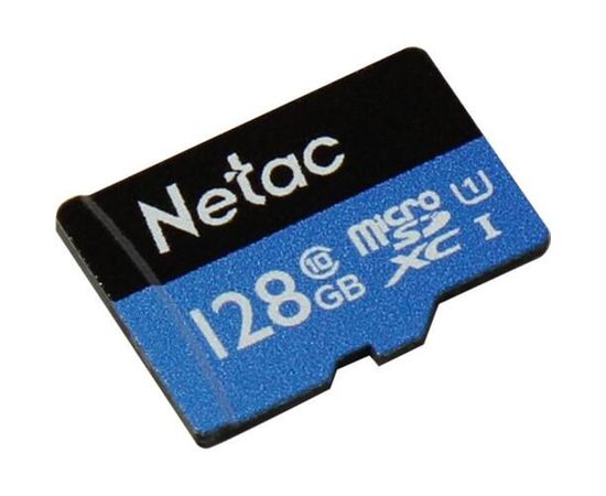 Карта памяти MicroSDXC 128GB Class 10 UHS-I U1 без адаптера (Netac P500 Standard) (NT02P500STN-128G-S)