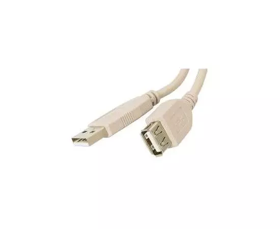 Кабель удлинитель USB2.0 AM -> AF, 0.8m (ATcom) белый (АТ3788)