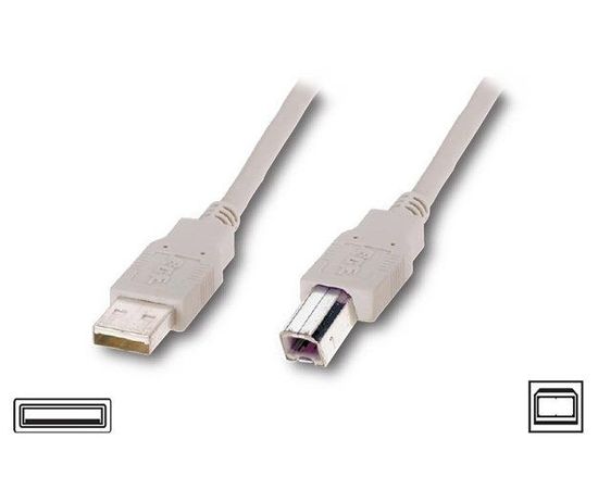 Кабель USB2.0 0.8m (Atcom) с феррит кольцом, белый (АТ6152)