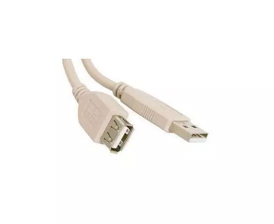 Кабель удлинитель USB2.0 AM -> AF, 3.0m (Atcom) феррит, белый (АТ3790)