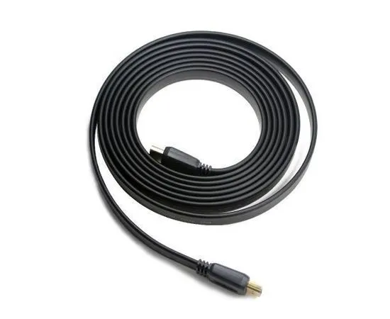 Кабель HDMI 3m, v1.4, плоский, Gembird, черный (CC-HDMI4F-10), фото 2