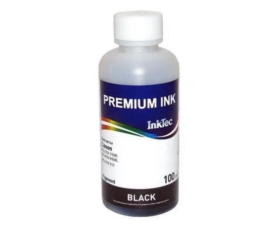 Чернила Canon PG-510/512BK Pigment (пигментные черные, Black) 100 мл, InkTec (C2010-100MB)
