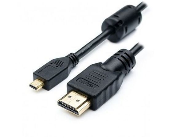 Кабель micro-HDMI (M) - HDMI (M) 3m, Atcom, черный, блистер (АТ5269)