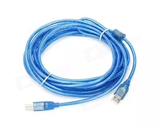 Кабель USB3.0 1.8m (VCOM, blue) синий, экран, прозрачная изоляция, блистер