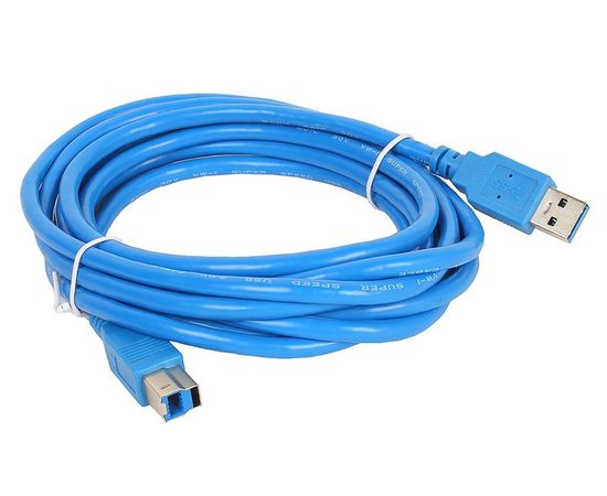 Кабель USB3.0 3m (VCOM, blue) синий, пакет