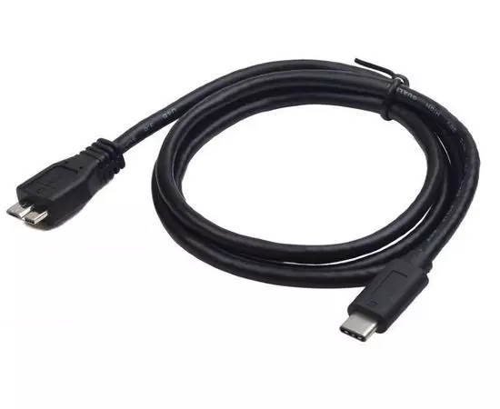 Кабель USB3.1 Type-C -> USB3.0 Micro-BM, 1m (Cablexpert) черный (CCP-USB3-mBMCM-1M)