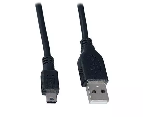 Кабель USB2.0 AM -> Mini-BM 5pin, 1.8m (Perfeo) черный (U4302)