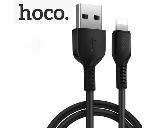 USB-кабель для Apple 8pin Lightning 1м. (HOCO) X20 Flash, черный (6957531068808)