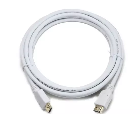 Кабель HDMI 1m, v2.0, Cablexpert, белый (CC-HDMI4-W-1M)