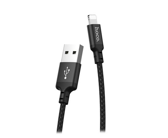USB-кабель для Apple 8pin Lightning 2 м. (HOCO) X14 Times speed, черный (6957531062882), Цвет: Чёрный