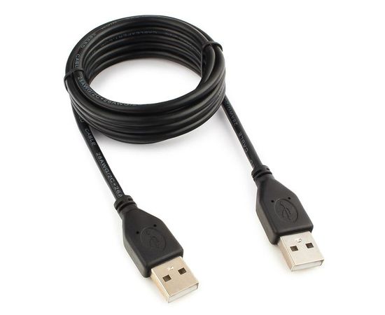 Кабель USB2.0 AM -> AM 1.8m (Cablexpert) черный (CCP-USB2-AMAM-6)