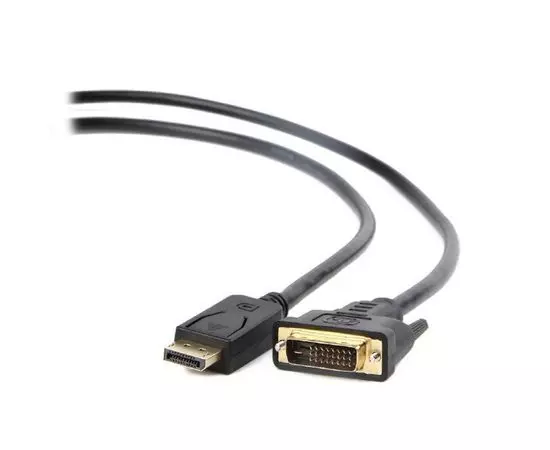 Кабель DisplayPort (M) -> DVI-D (M), 1.8m, Cablexpert, черный (CC-DPM-DVIM-6)