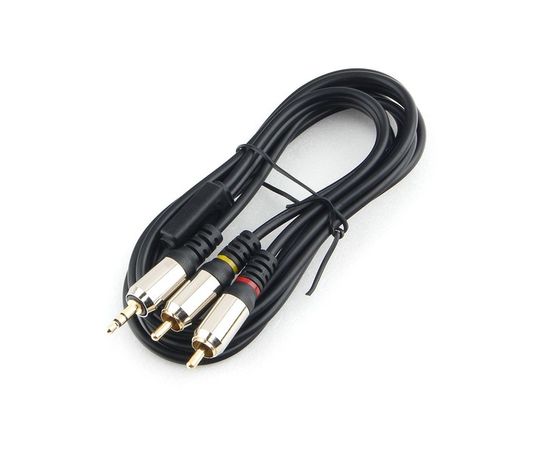 Кабель Audio Jack 3.5мм -> 2 x RCA, 1.5м (Cablexpert) черный (CCAB-02-35M2RM-1.5MB)