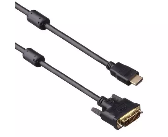 Кабель HDMI (M) - DVI (M), 2m, ExeGate, черный (EX284906RUS)