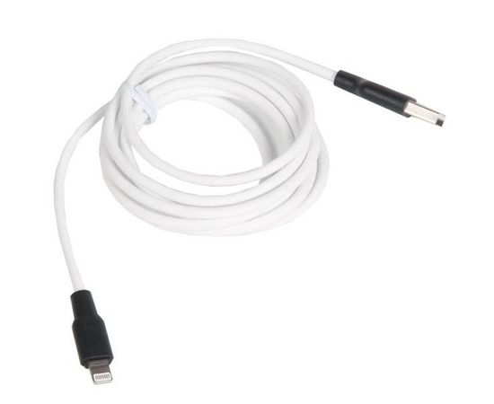 USB-кабель для iPhone 5/6 Lightning 2 м. (HOCO) X21 Plus, белый/черный (6931474713780), Цвет: Белый/Черный