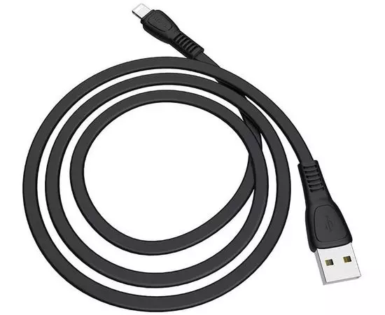USB-кабель для Apple 8pin Lightning 1м. (HOCO) X40 Noah, черный (6931474711656)