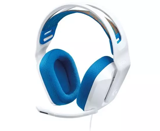 Наушники с микрофоном Logitech G335 White, белый/синий (981-001018)