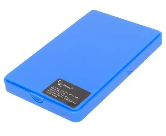 Карман для винчестера SATA 2.5" -> USB2.0 (Gembird, EE2-U2S-40P-B) синий, фото 3