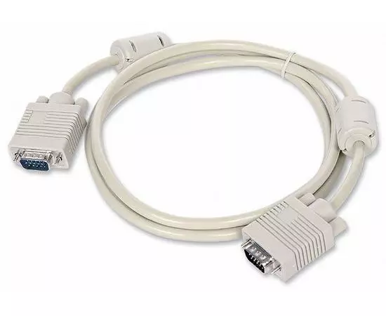 Кабель VGA сигнальный 1.8m (GEMBIRD, черный, тройн.экран, феррит.кольца, пакет) (CC-PPVGA-6B), фото 2