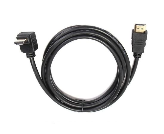 Кабель HDMI 1.8m, v1.4, позол.разъемы, УГЛОВ. РАЗЪЕМ, Gembird, черный (CC-HDMI490-6)