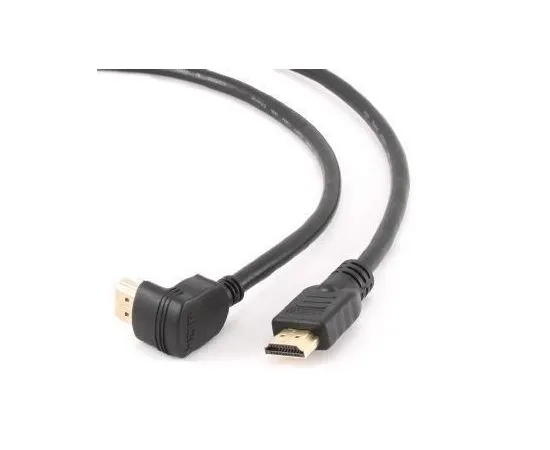 Кабель HDMI 3m (Gembird, v1.4, черный, позол.разъемы, УГЛОВ. РАЗЪЕМ) (CC-HDMI490-10)