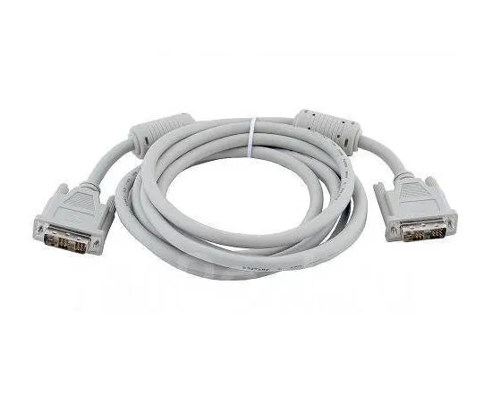 Кабель DVI 1.8м (GEMBIRD, single link, серый, экран, феррит.кольца) (CC-DVI-6C)
