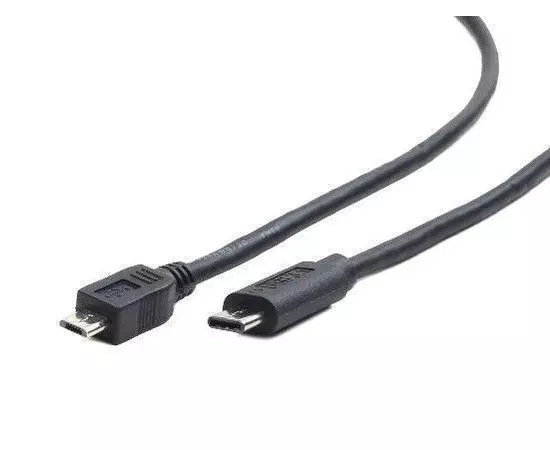 Кабель USB2.0 Type-C -> Micro-BM, 1.8m (Cablexpert) черный (CCP-USB2-mBMCM-6)