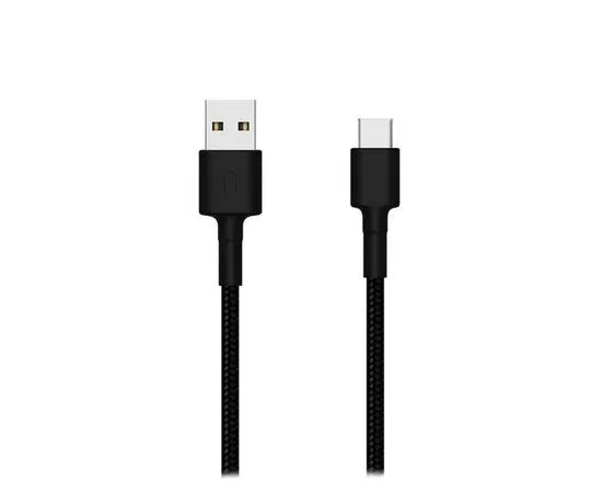 Кабель USB2.0 AM -> Type-C, 1m (Xiaomi) черный в оплетке (SJV4109GL)