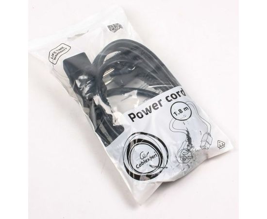 Кабель POWER PC19 1,8 м (С19 - Schuko, сечение 1,5 мм.кв., медь) Gembird (PC-186-C19), фото 2