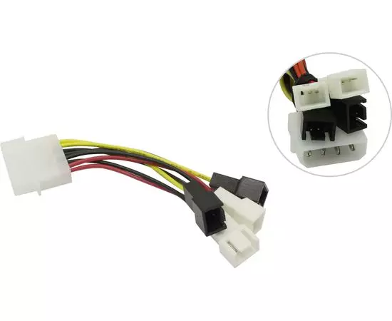 Шлейф для подключения кулеров к БП (Espada) (E4PINM-4X3PINM)