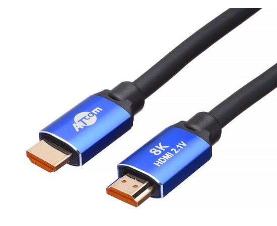 Кабель HDMI 5m v2.1 (Atcom) серия Metal gold, черный (AT8886)