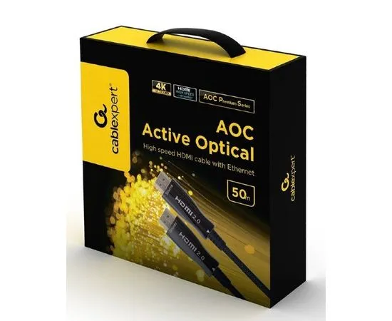 Кабель HDMI 50m v2.0 (Cablexpert) серия AOC Premium Series, оптический, черный (CCBP-HDMI-AOC-50M), фото 2