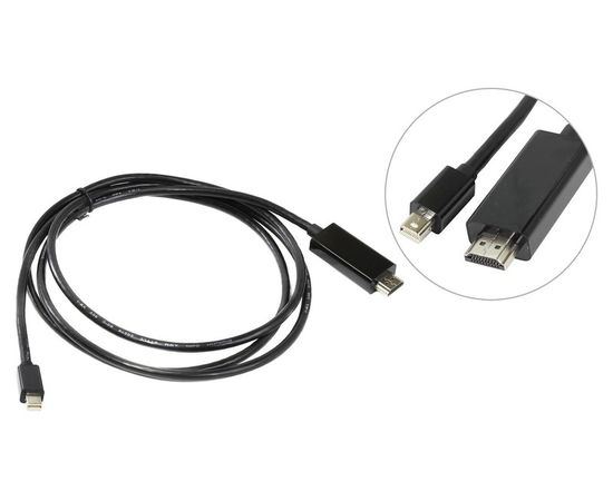 Кабель mini DisplayPort (M) -> HDMI (M) 1.8m (VCOM) черный (CG695-B)