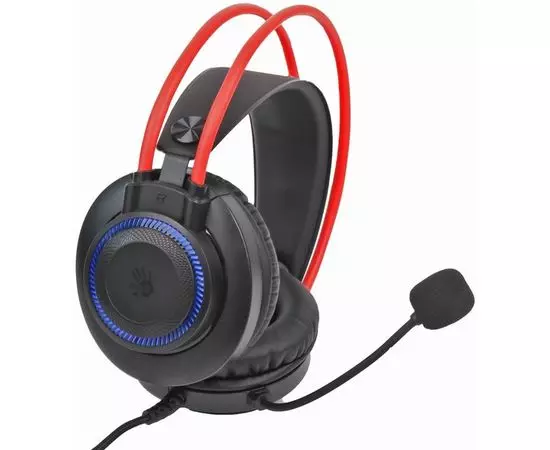 Наушники с микрофоном A4 Tech Bloody G200S черный/красный (G200S BLACK/RED), фото 3