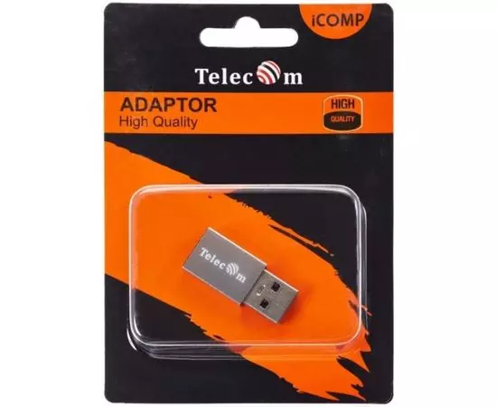Переходник OTG USB Type-C -> USB3.0 AM (Telecom) (TA432M), фото 3