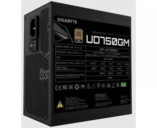 Блок питания 750W (GIGABYTE, GP-UD750GM), фото 2