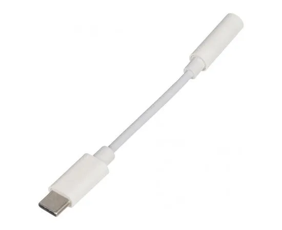 Аудио переходник USB Type-C (M) -> mini-jack 3.5 mm (F), Buro, белый (BHP TPC-JCK), фото 2