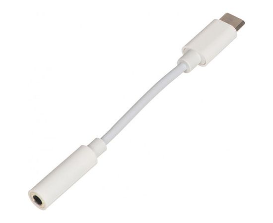 Аудио переходник USB Type-C (M) -> mini-jack 3.5 mm (F), Buro, белый (BHP TPC-JCK)
