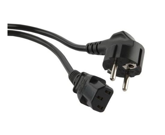 Кабель POWER 0,5 м (системный блок-сеть сечение 0,75 мм.кв., медь) Hyperline (PWC-IEC13-SHM-0.5-BK)