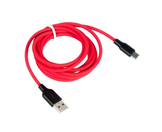 Кабель USB2.0 AM -> Type-C, 1m (HOCO) X21, красный/черный (6957531071419)