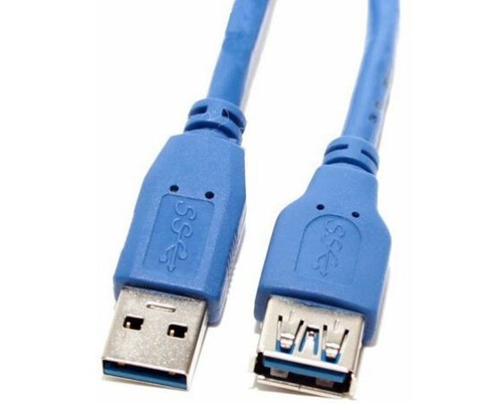 Кабель удлинитель USB3.0 AM -> AF, 0.5m (Aopent) синий (ACU302-0.5M)