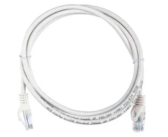 Патч-корд 2м UTP 5e (ACD) белый, медь (ACD-LPU5C-20W)