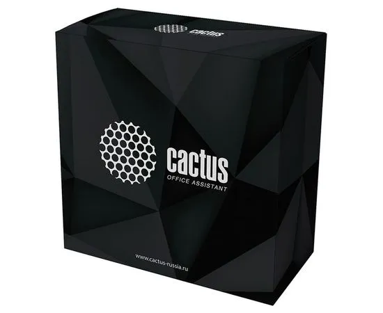 Пластик PLA катушка 1,75 мм/0.75кг (Cactus, черный) (CS-3D-PLA-750-BLACK)