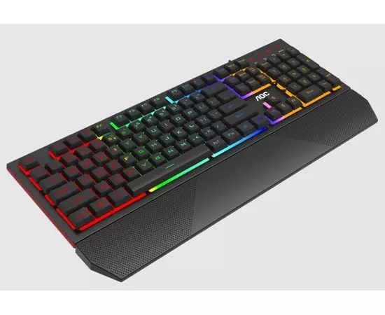 Клавиатура AOC GK200 Gaming Rainbow LED USB (GK200D32R), фото 3